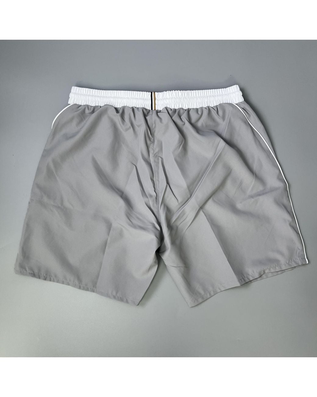 Boss Gray Lace-Up Shorts for men