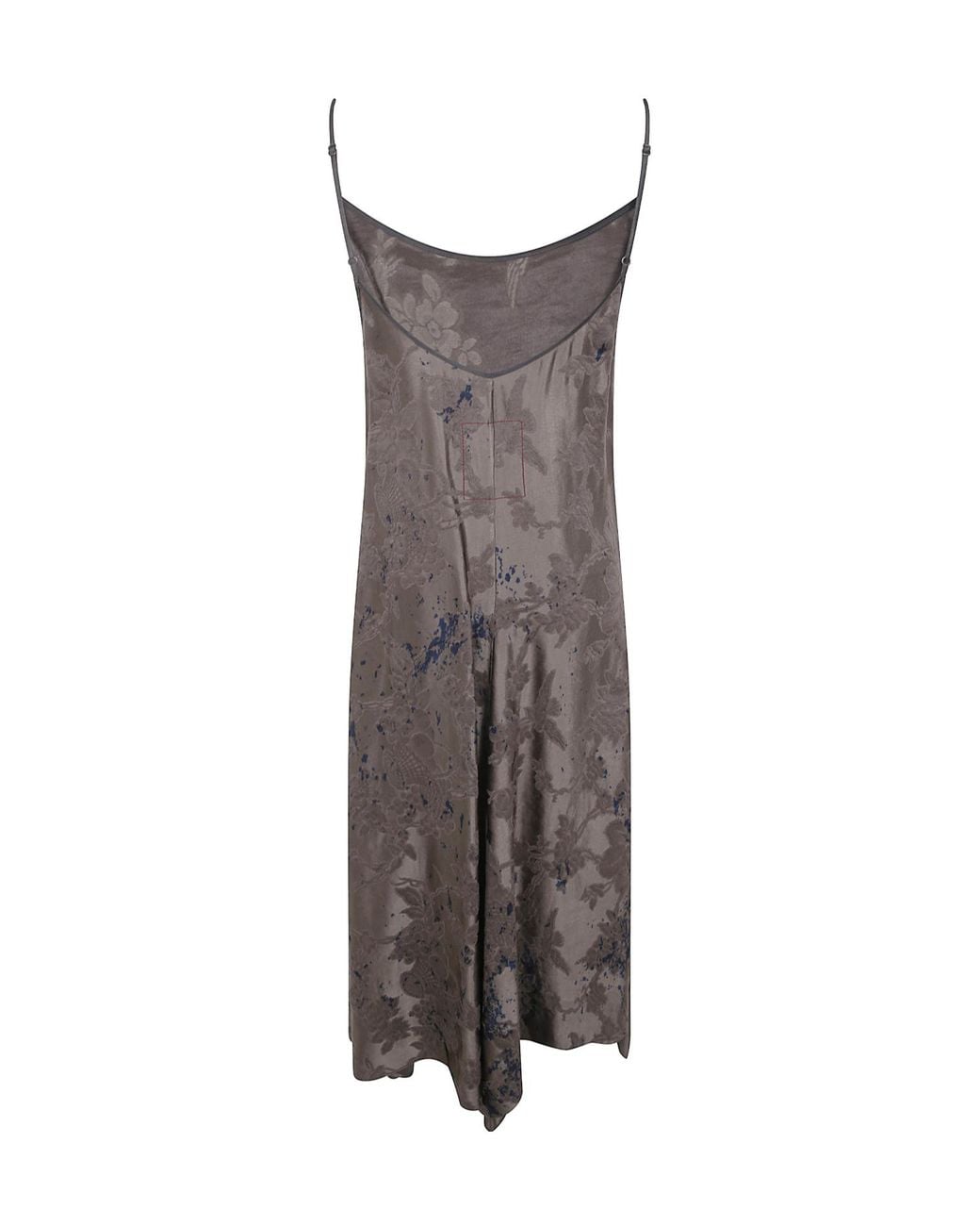 Uma Wang Brown Spaghetti-Strap Dress