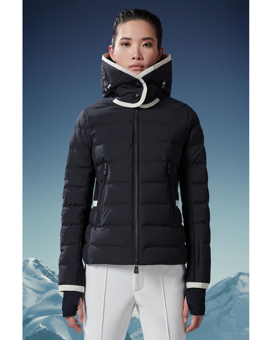 Moncler Black Lamoura Short Down Jacket