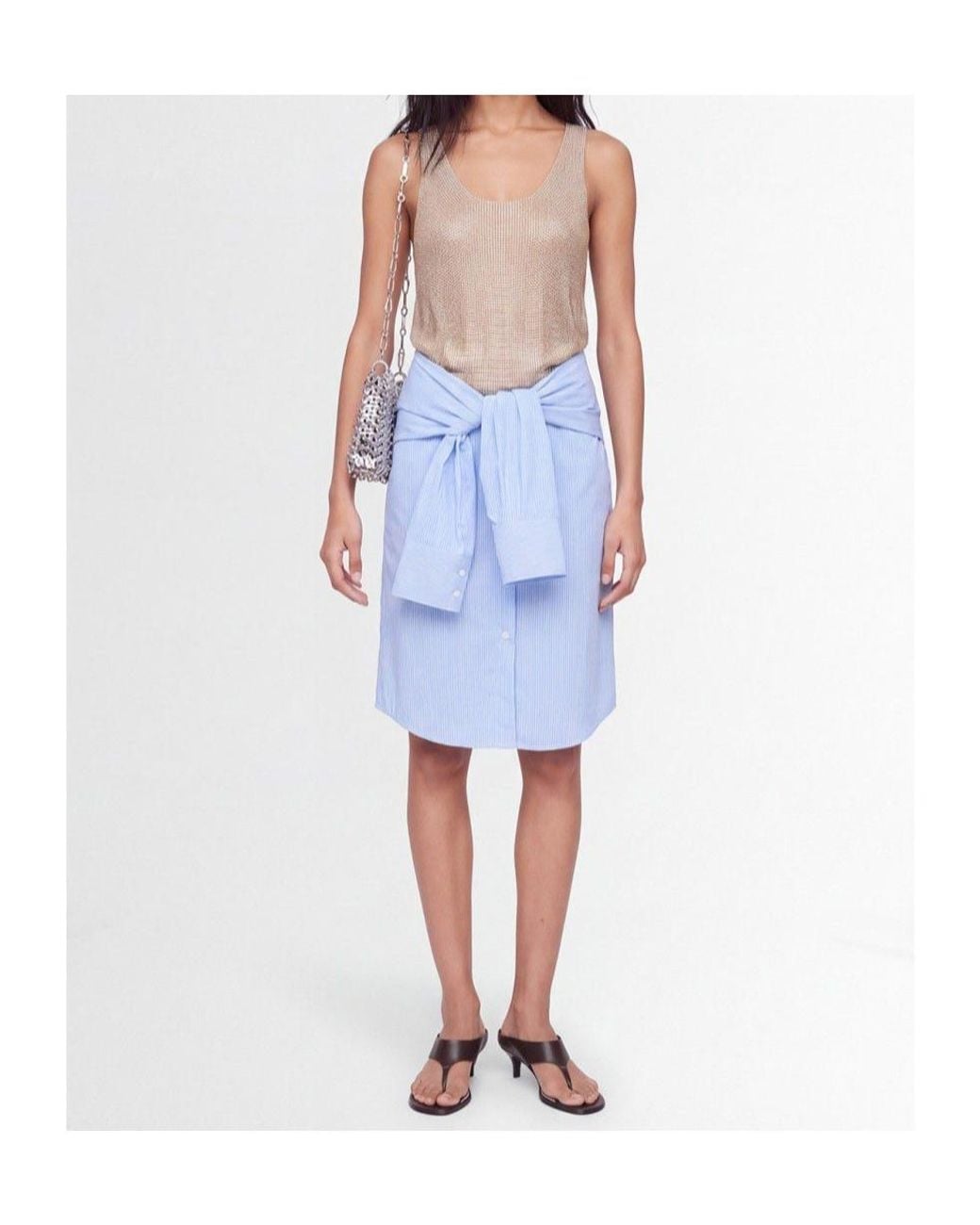 GIUSEPPE DI MORABITO Blue Rhinestone-Embellished Dress
