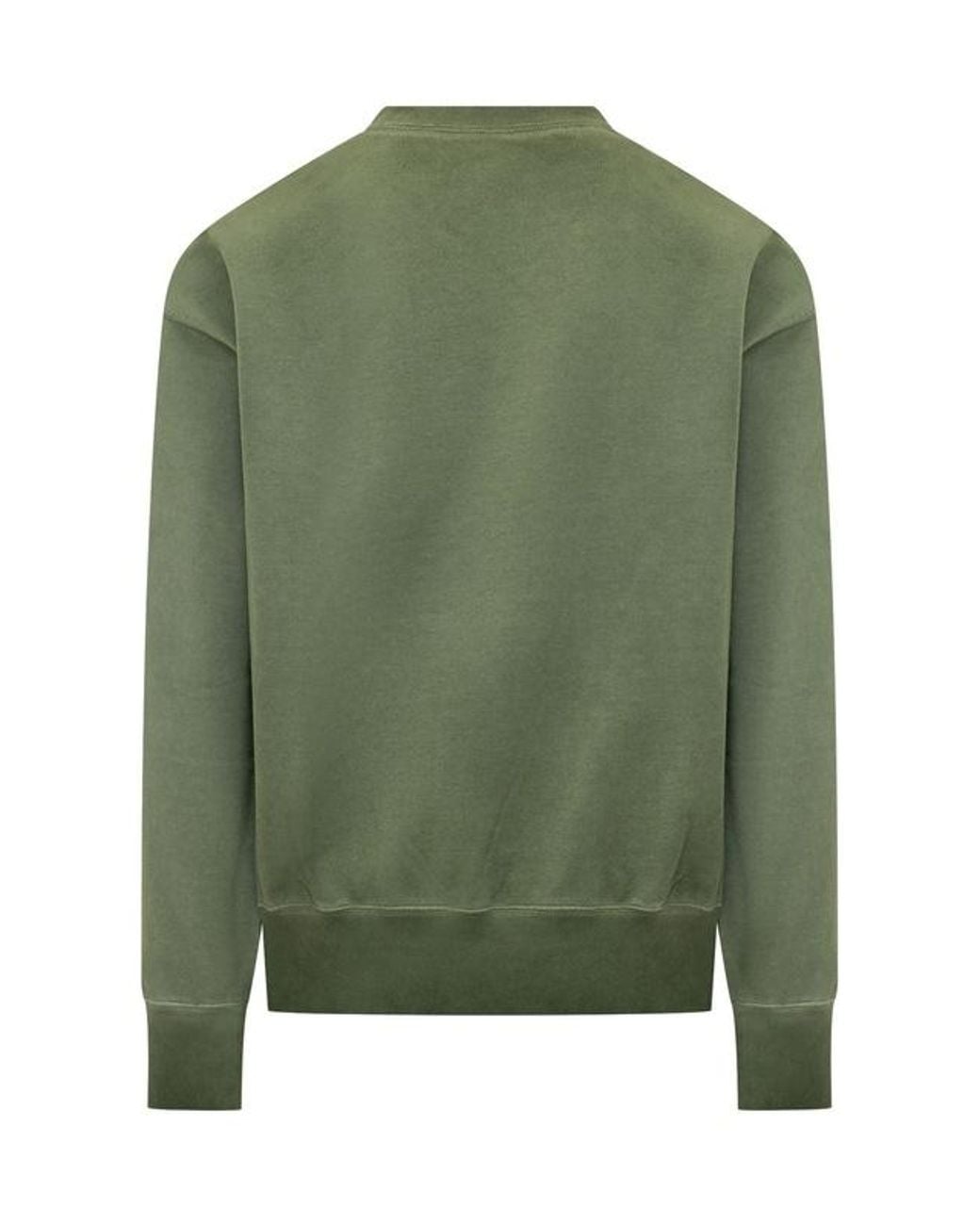 DSquared² Green Logo Crew Sweatshirt for men