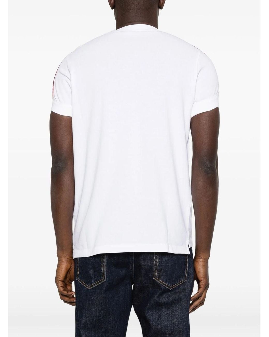 DSquared² White Striped T-Shirt for men