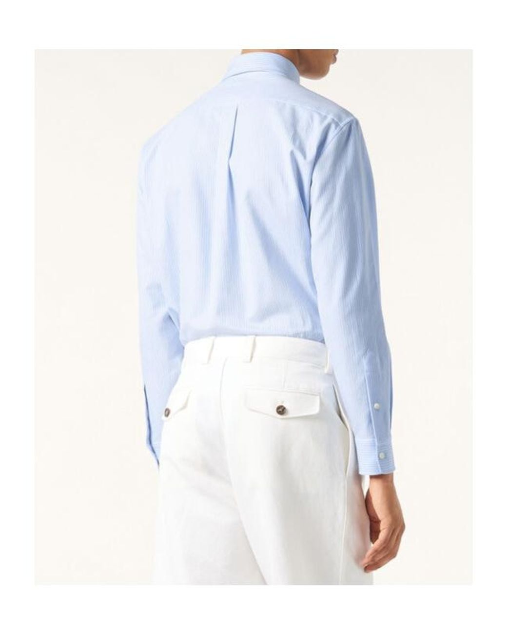 Loro Piana Blue Elia Shirt for men