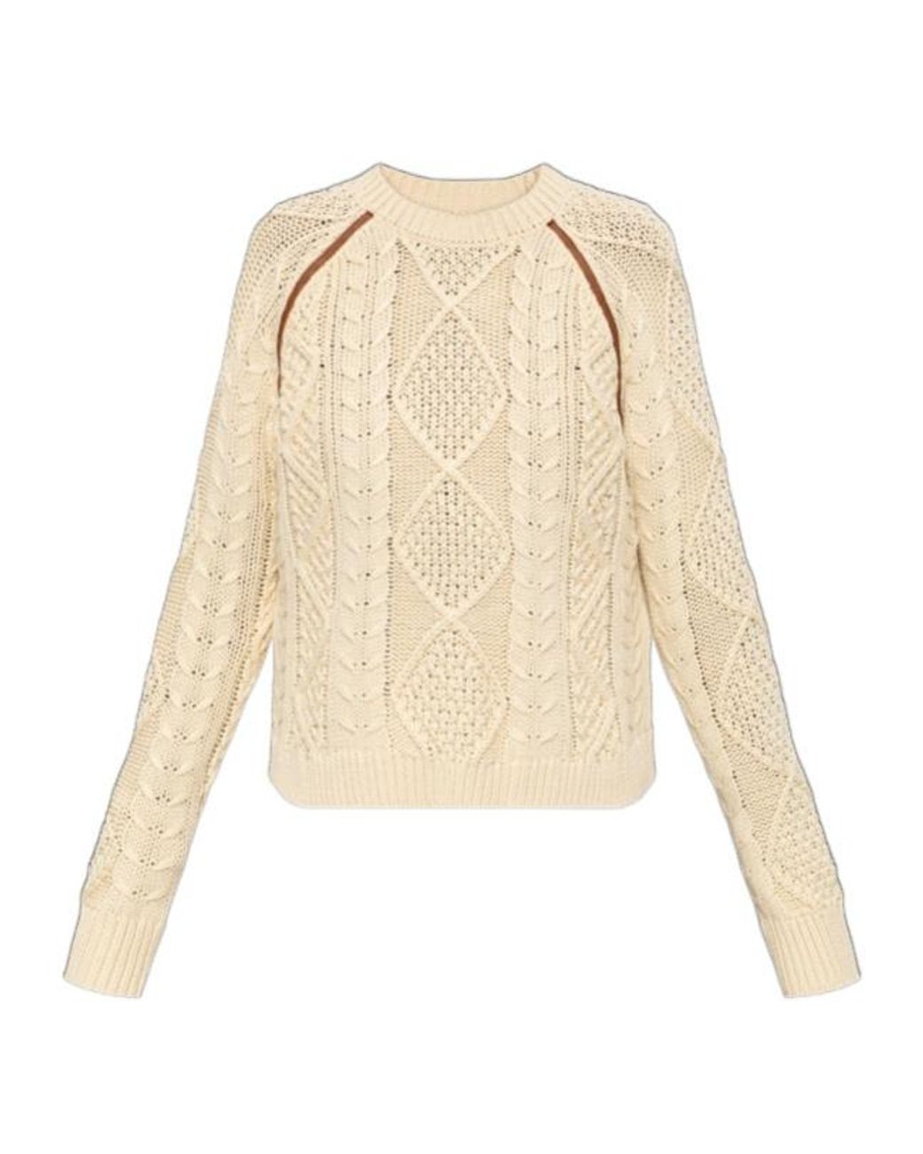 DIESEL Natural Cable Knit Sweater