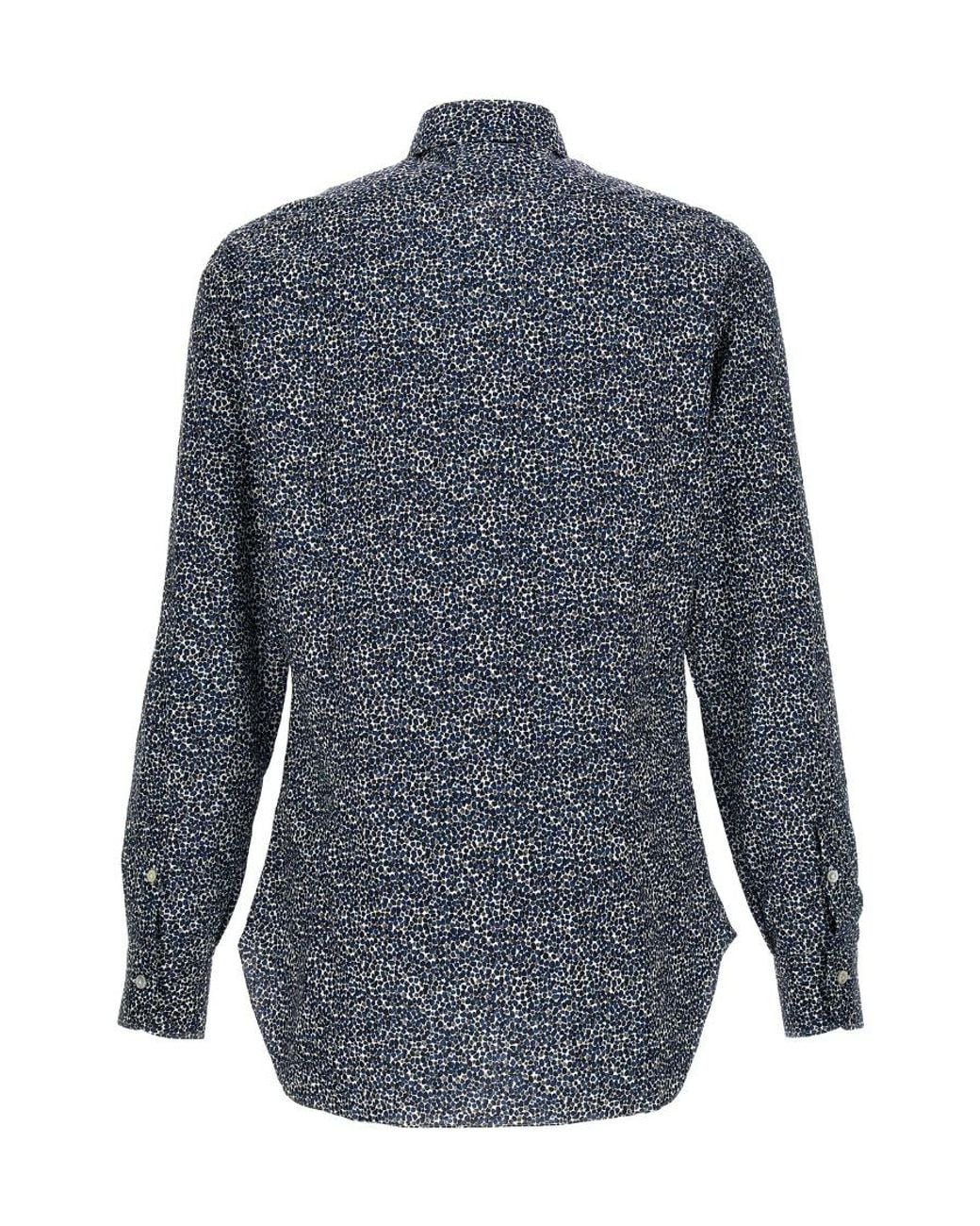 Barba Napoli Blue Culto Shirt for men