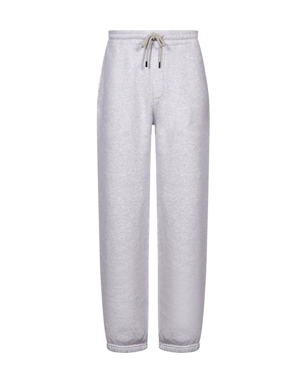 Jacquemus Gray Logo-Patch Drawstring Joggers for men