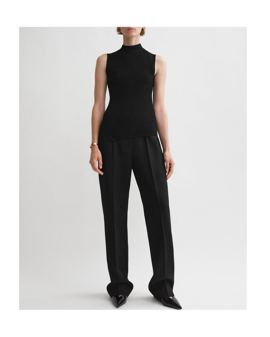Totême  Black Totême Almaz Ribbed Tank Top