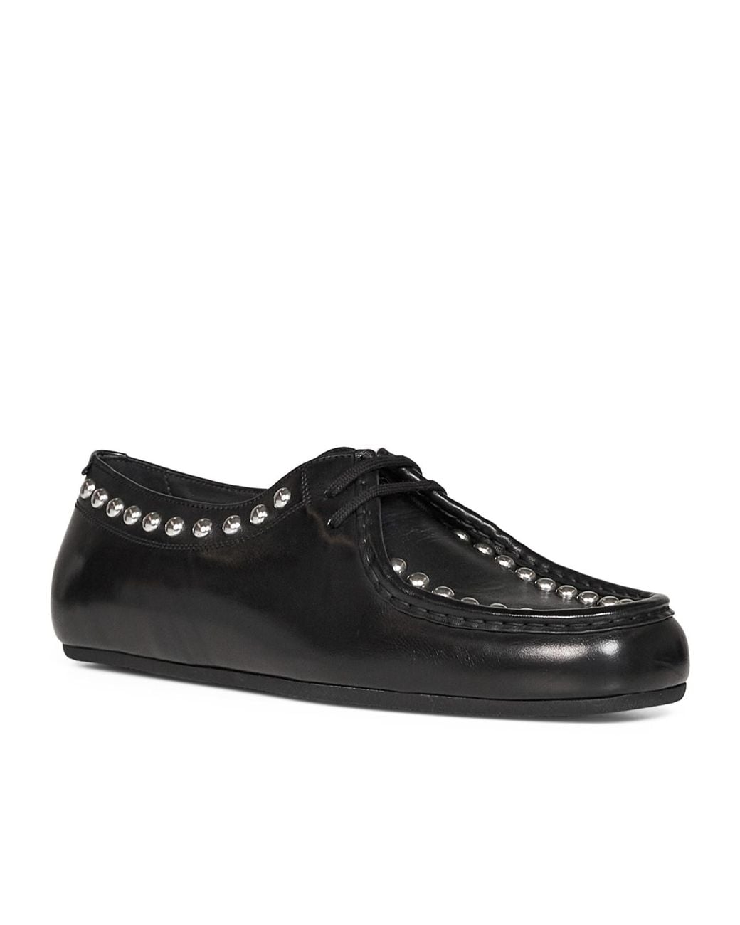Jil Sander Black Studded Lace-Up Shoes for men