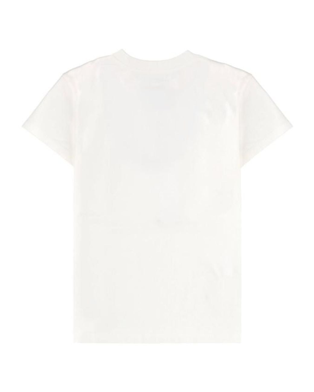 MM6 by Maison Margiela White Short-Sleeve Crewneck T-Shirt