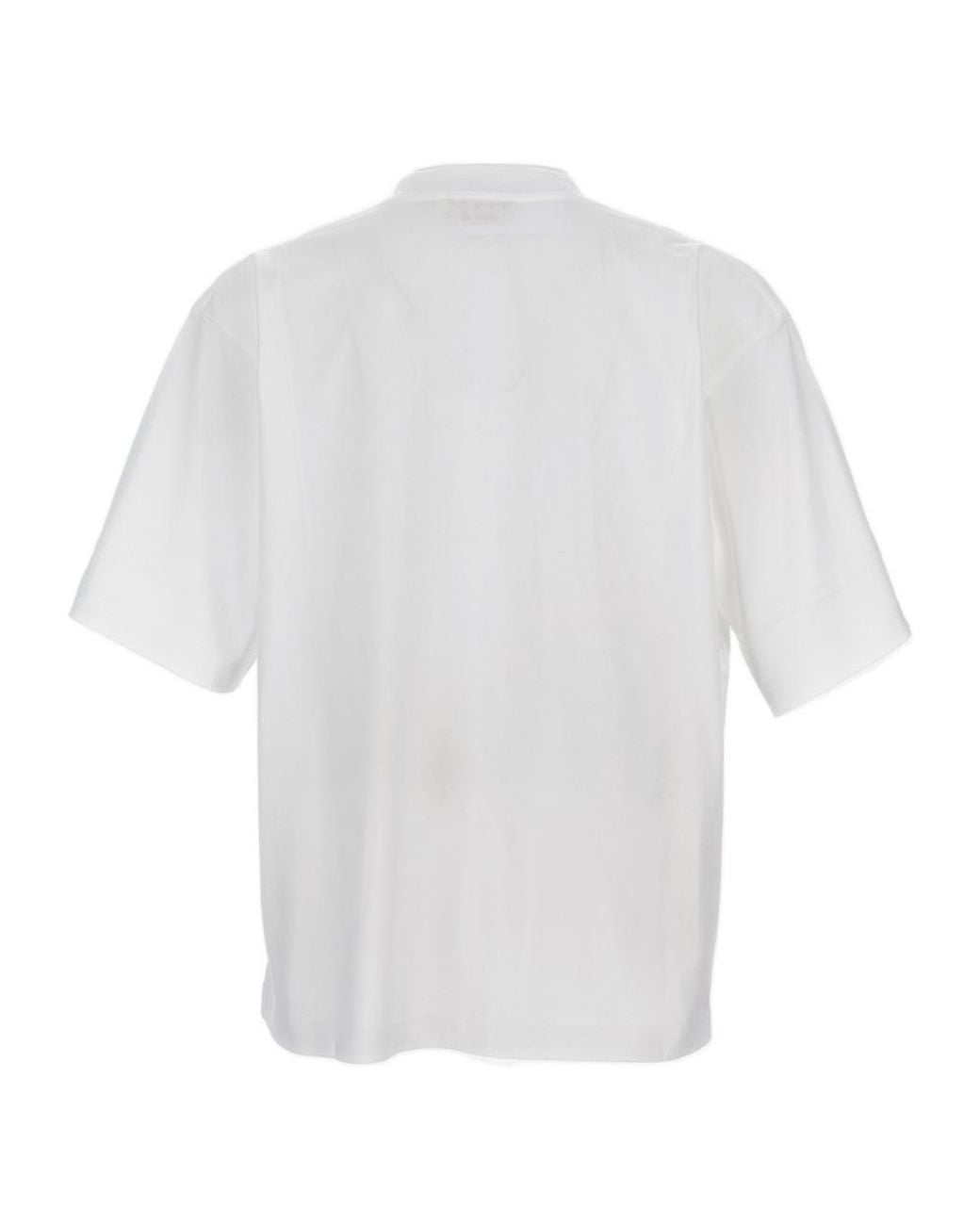 Marni White Graphic Printed T-Shirt for men