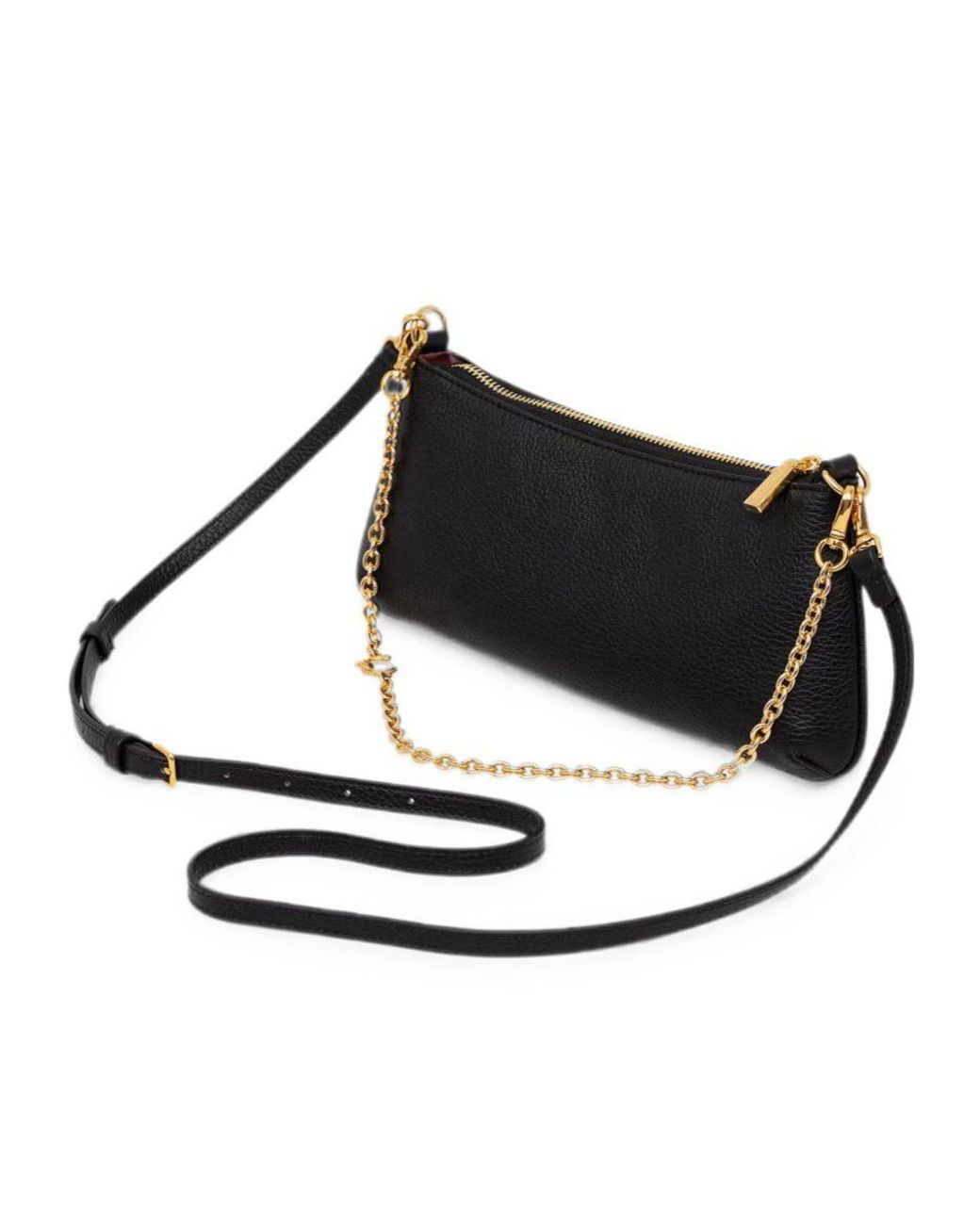 Coccinelle Black C-Me Chain Mini Crossbody Bag