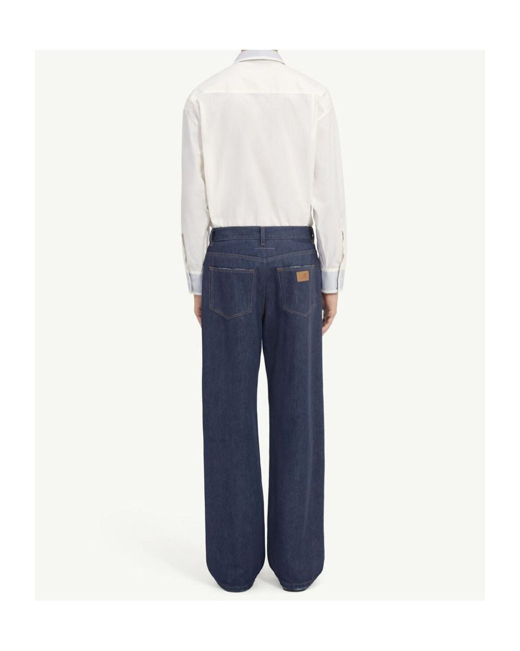 MM6 by Maison Margiela Blue Wide-Leg Jeans for men