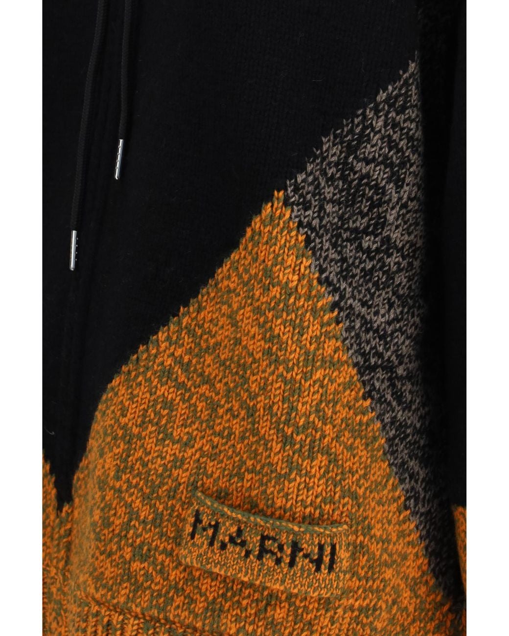 Marni Blue Colour-Block Intarsia-Knit Sweater