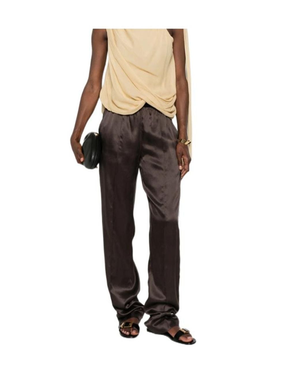 Tom Ford Brown Elastic-Waist Casual Trousers