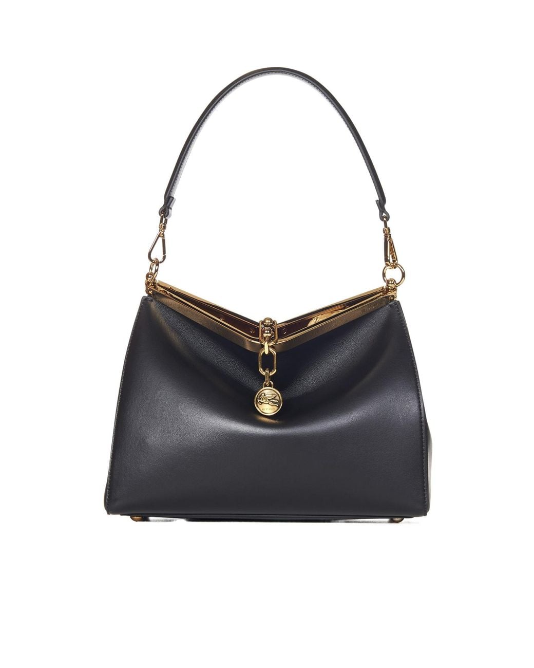 Etro Black Vela Medium Shoulder Bag