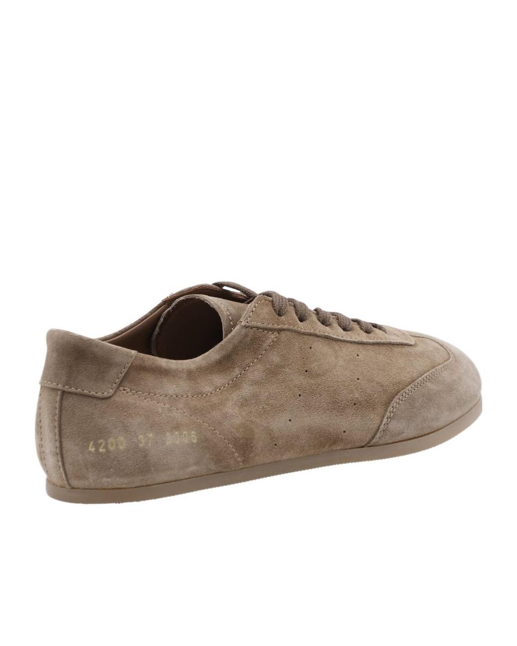 Common Projects Brown Perforated-Detail Sneakers
