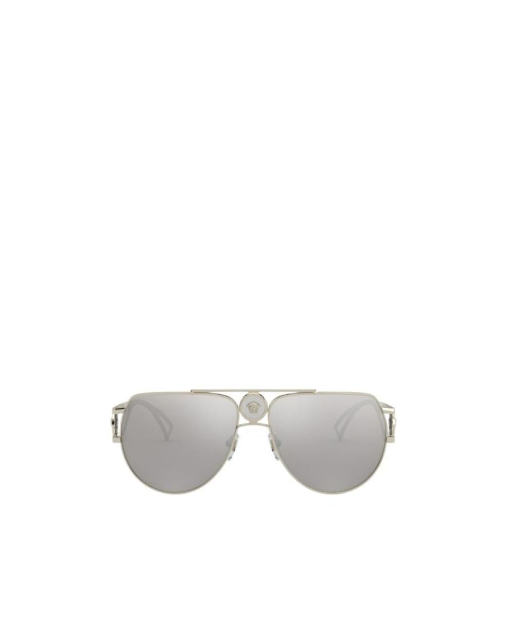 Versace White Logo Sunglasses for men