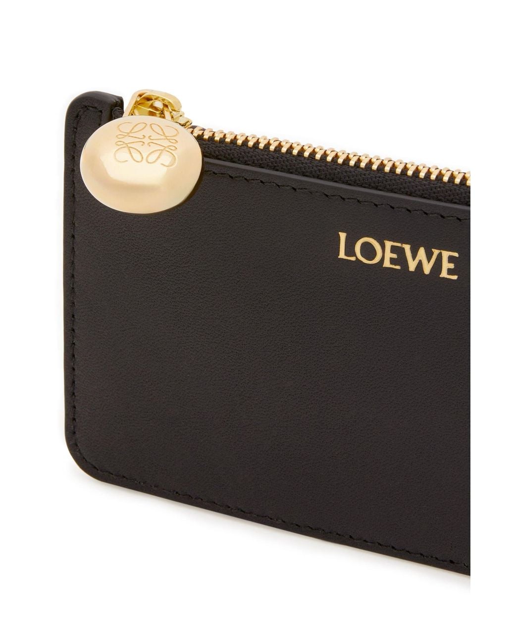 Loewe Black Pebble Zipped Coin Cardholder