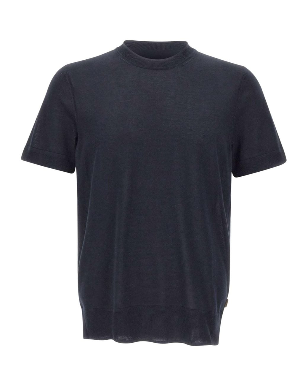 Boss Blue Nottano Short-Sleeve Knitted Sweater for men