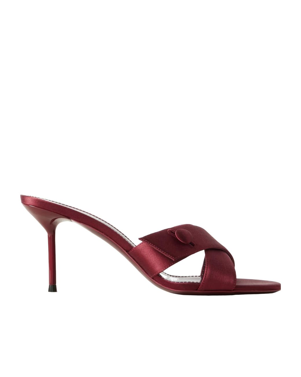 Paris Texas Brown Lidia Satin Mules