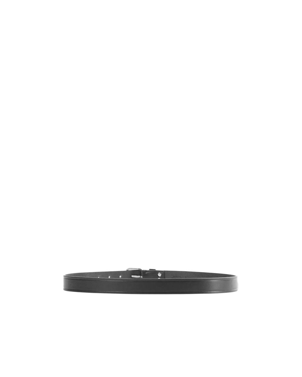 Ann Demeulemeester White Willow Buckle Belt