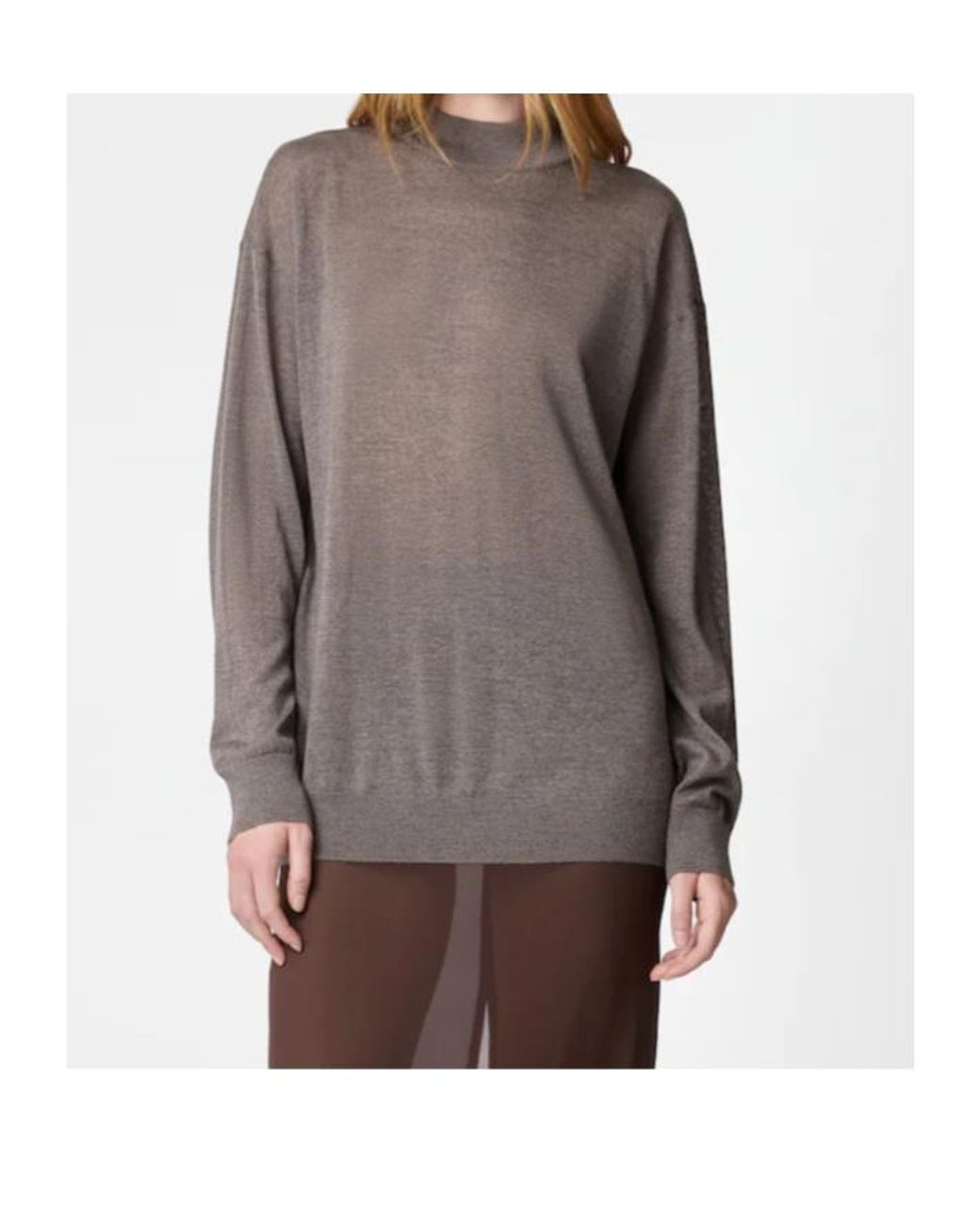 Tod's Gray Wool Long-Sleeved Pullover