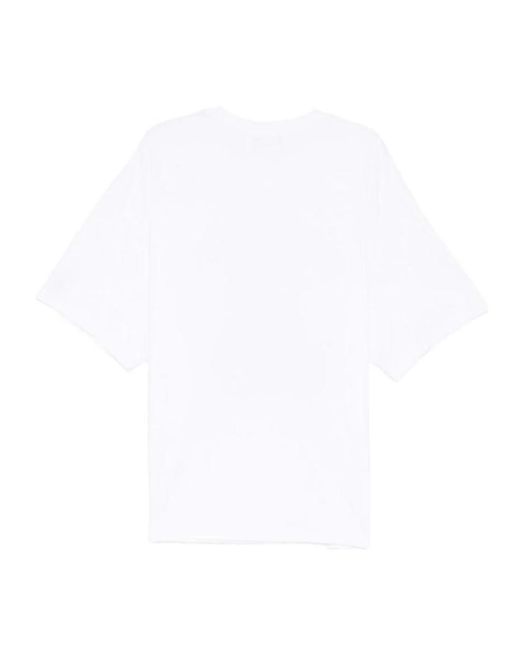 we11done White Punky Teddy-Bear Printed T-Shirt for men