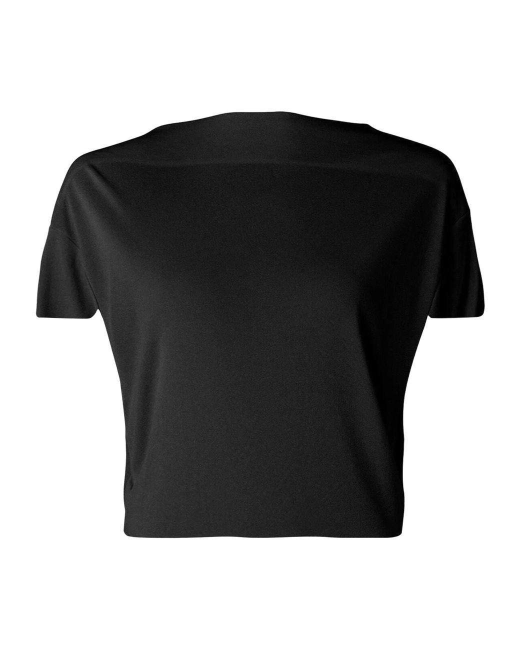 Jacquemus Black Draped Cut-Out Back T-Shirt