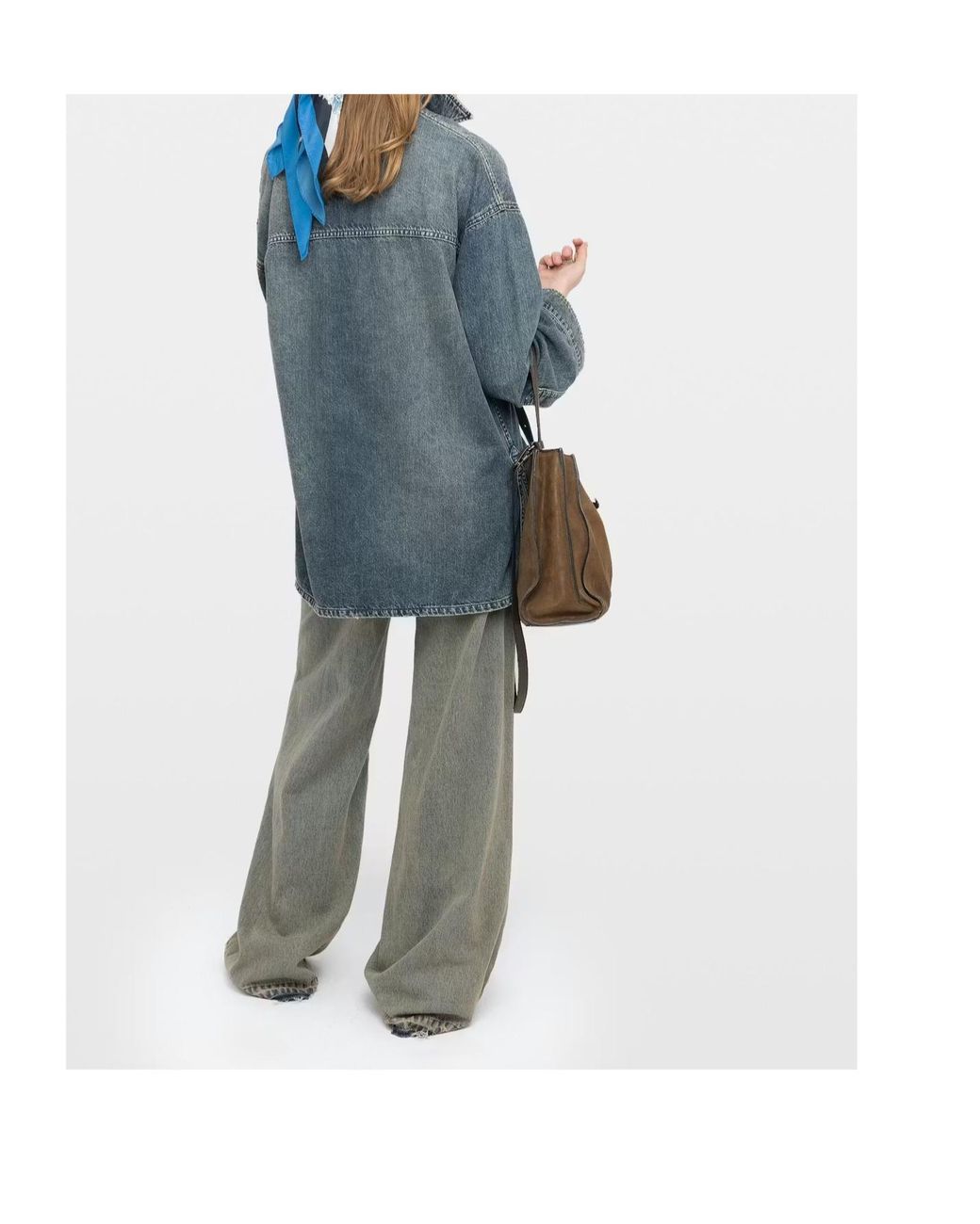 Zadig & Voltaire Blue Long-Sleeved Denim Shirt