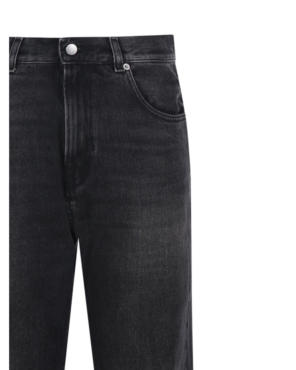 Haikure Black Logo Patch Straight-Leg Jeans