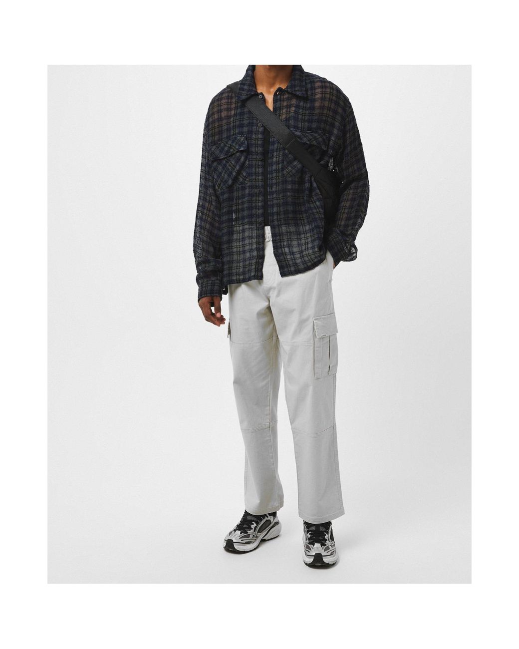 Represent White Workwear Casual Pants for men