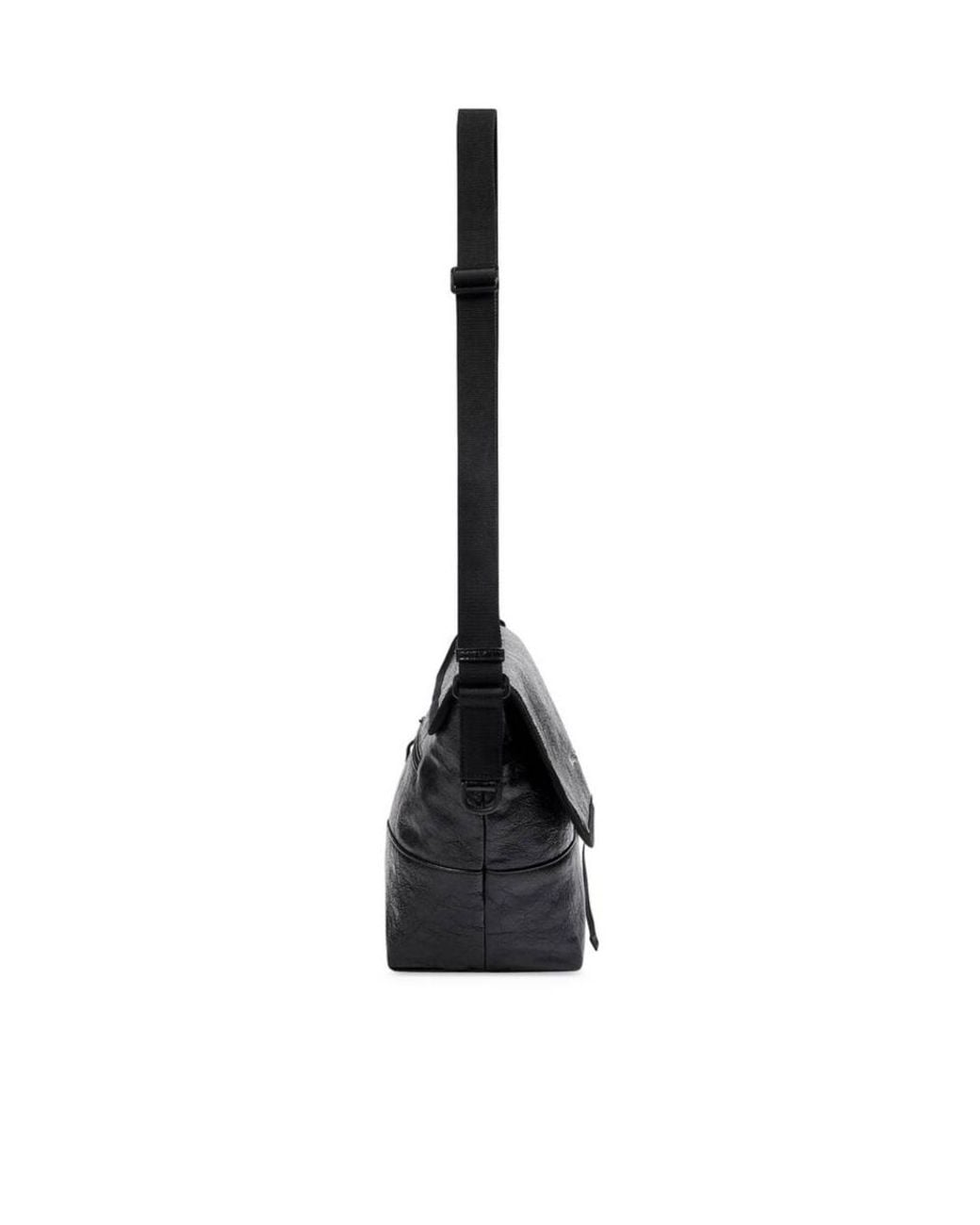 Balenciaga Black Explorer Messenger Bag Small for men