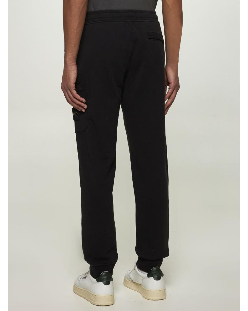 Stone Island Black Jogger Pants for men