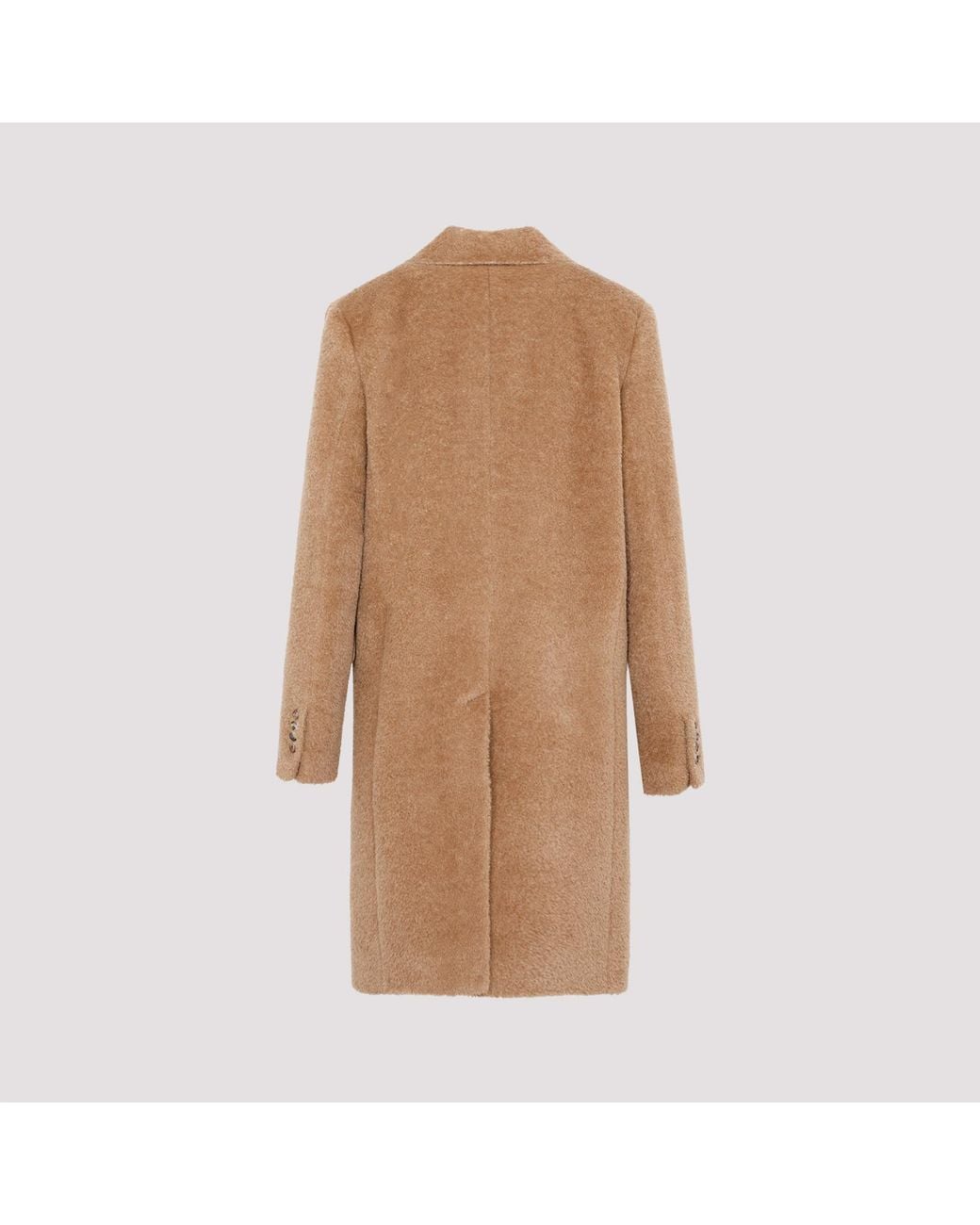 Totême Brown Totême Collared Button-Up Coat