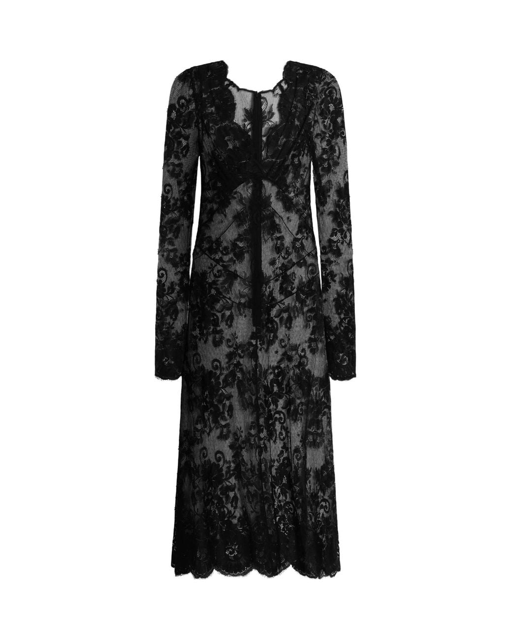 Dolce & Gabbana Black Chantilly Lace Dress