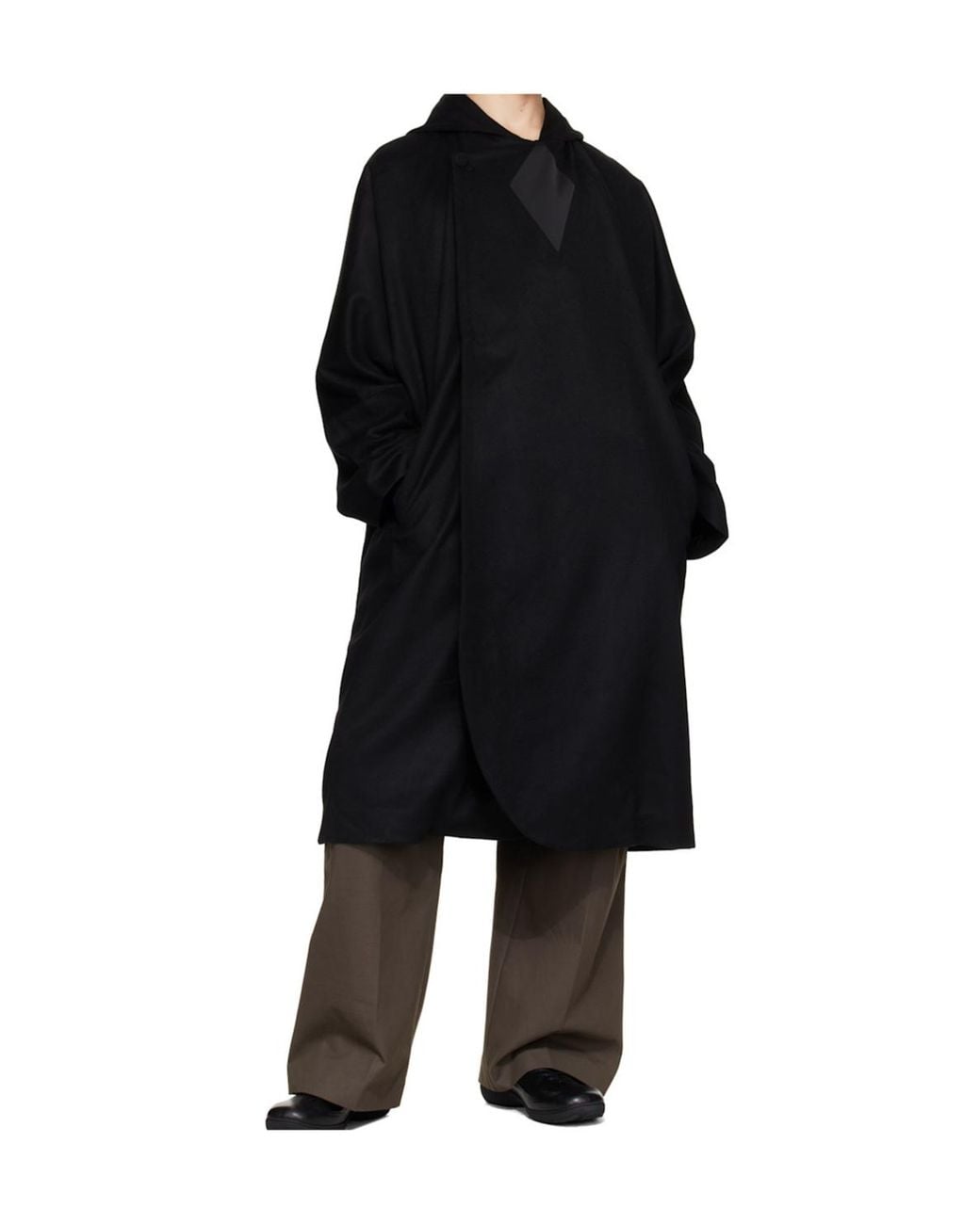 Kiko Kostadinov Black Hooded Coat for men