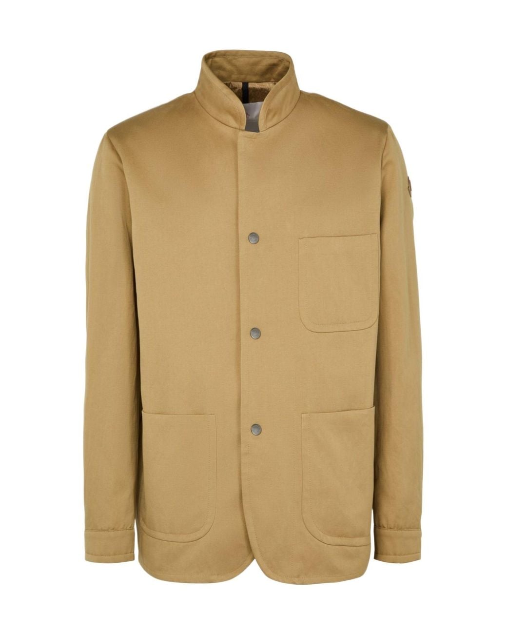 Moncler Natural High Collar Long Sleeve Casual Jacket for men