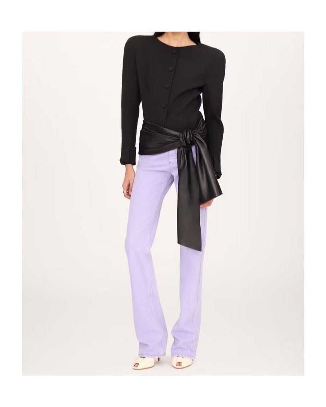 Chloé Blue Chloé Collarless Fitted Jacket