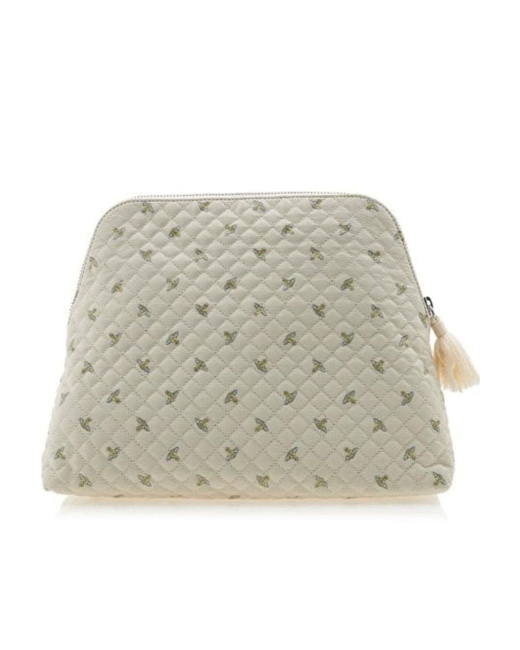 Vivienne Westwood Natural Logo Hand-Held Bag