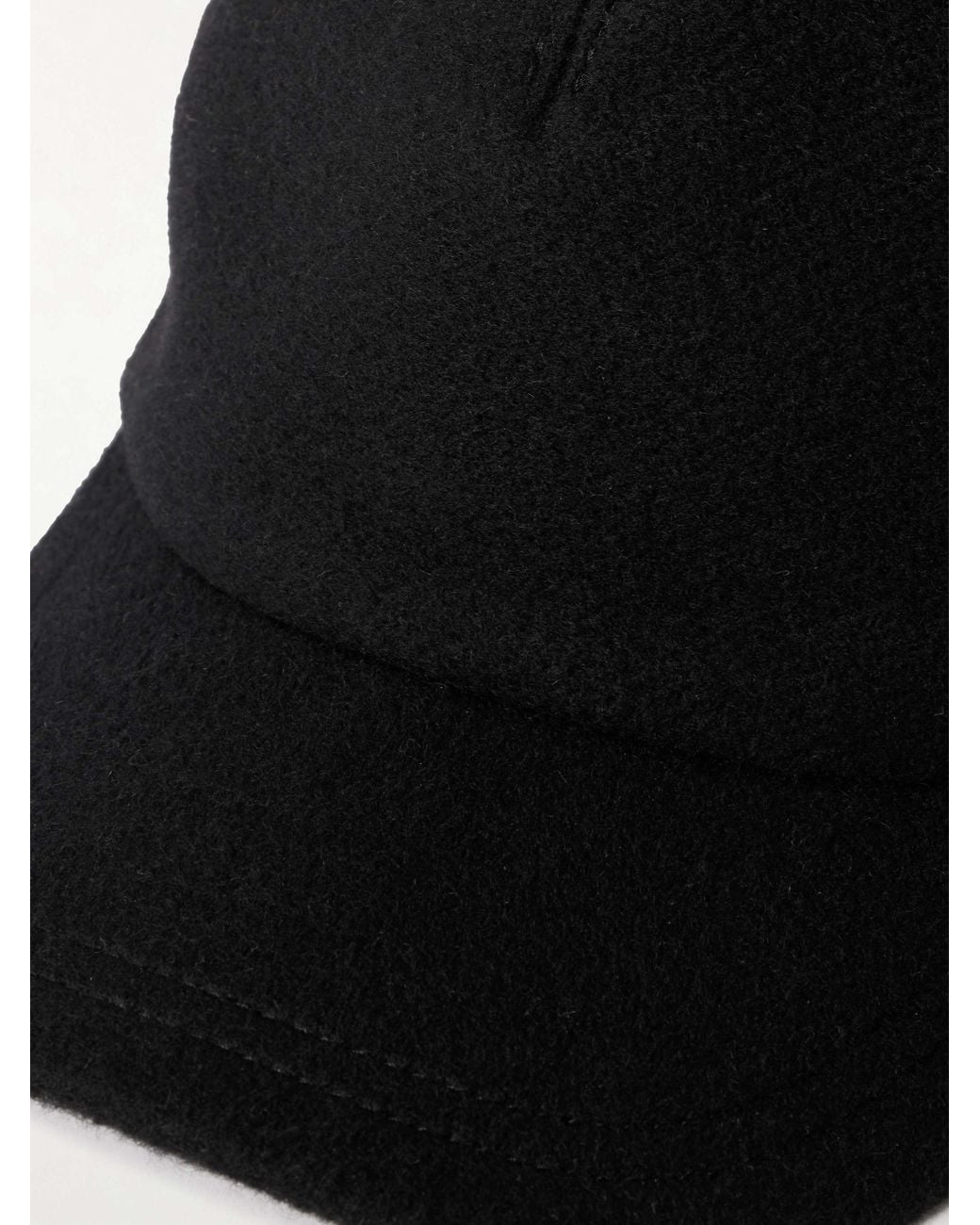 Gabriela Hearst Black Zed Cashmere Baseball Cap