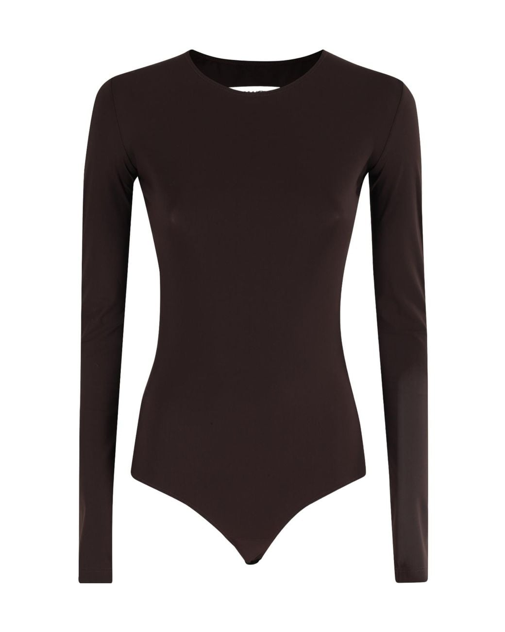 MM6 by Maison Margiela Black Long-Sleeved Bodysuit