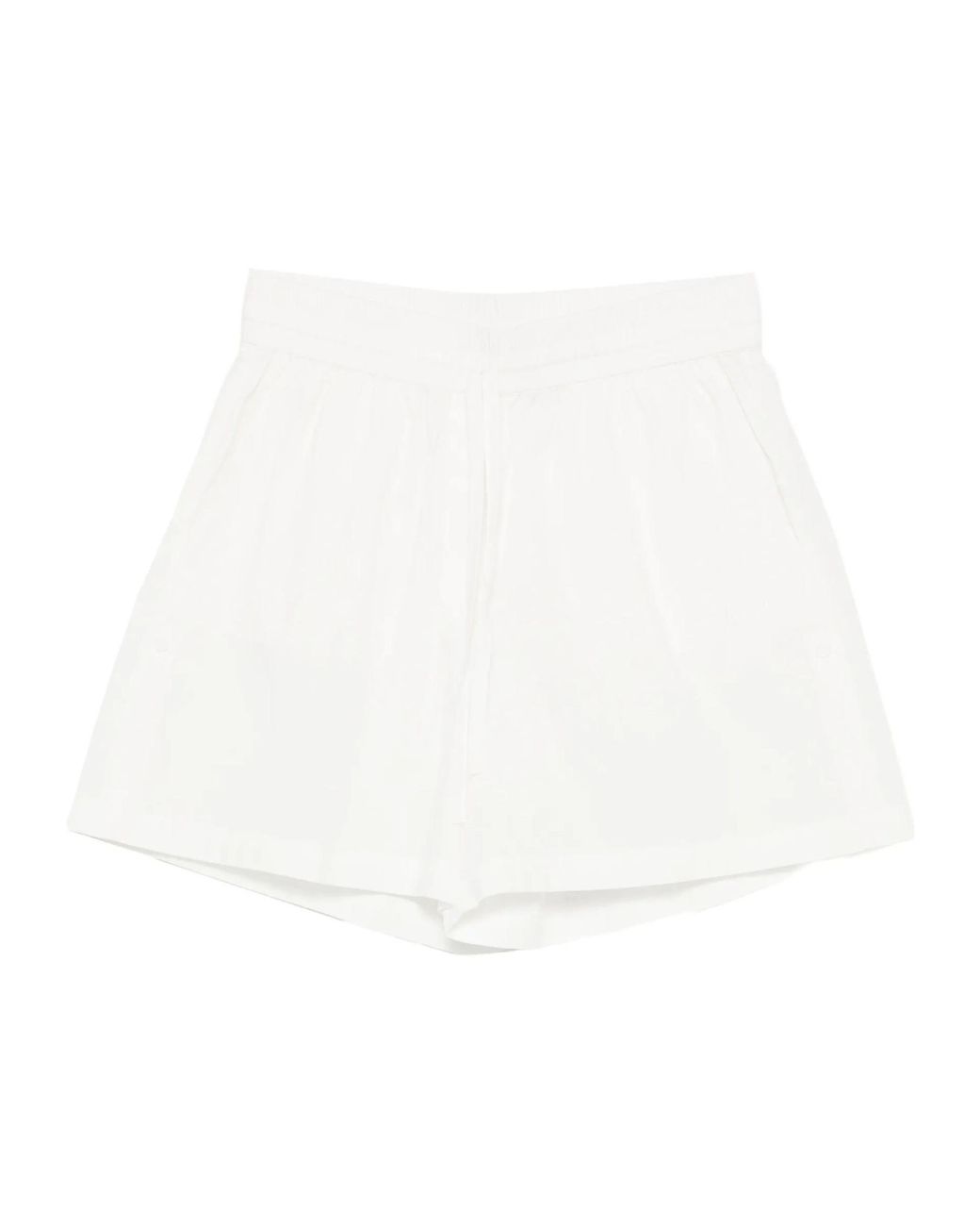 P.A.R.O.S.H. White Elasticated Shorts