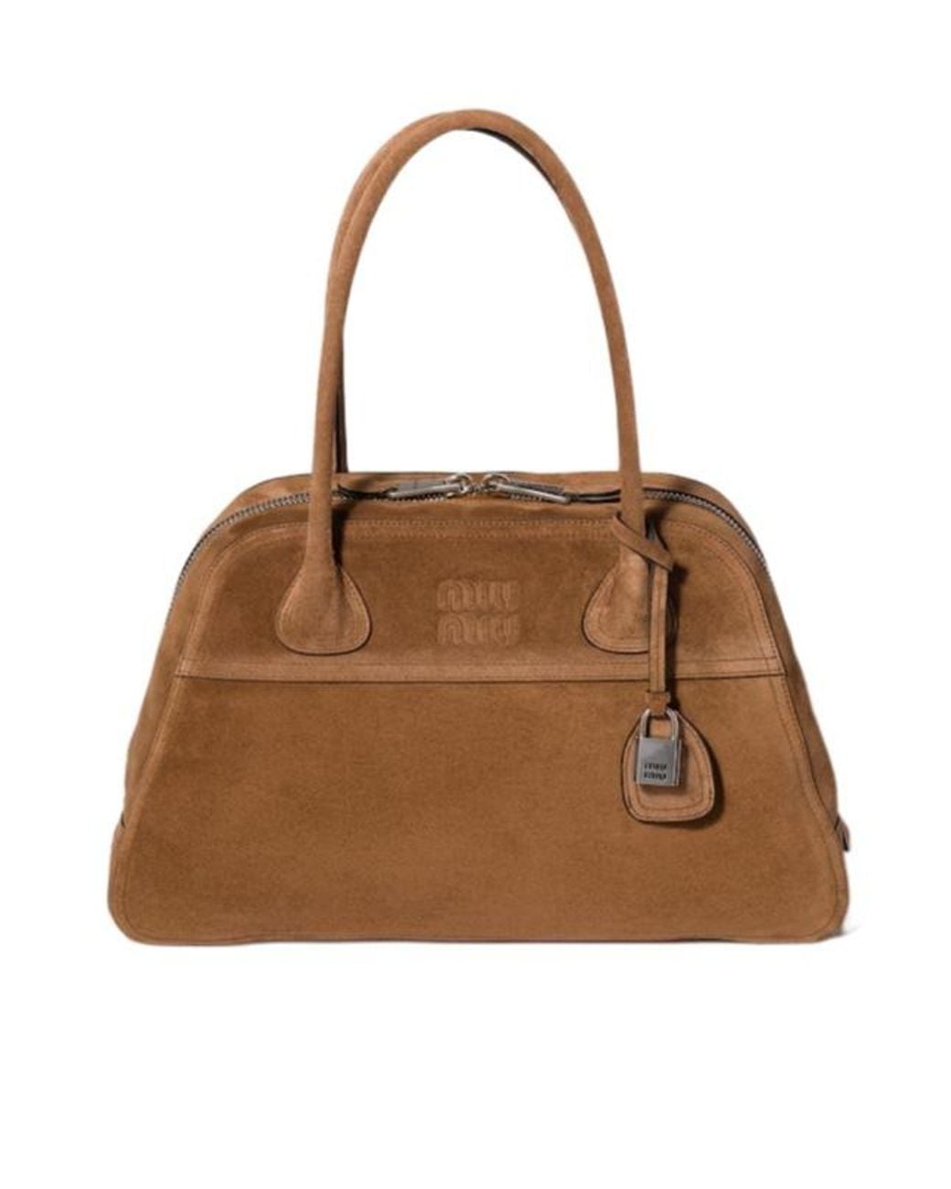 Miu Miu Brown Vivant Suede Bag