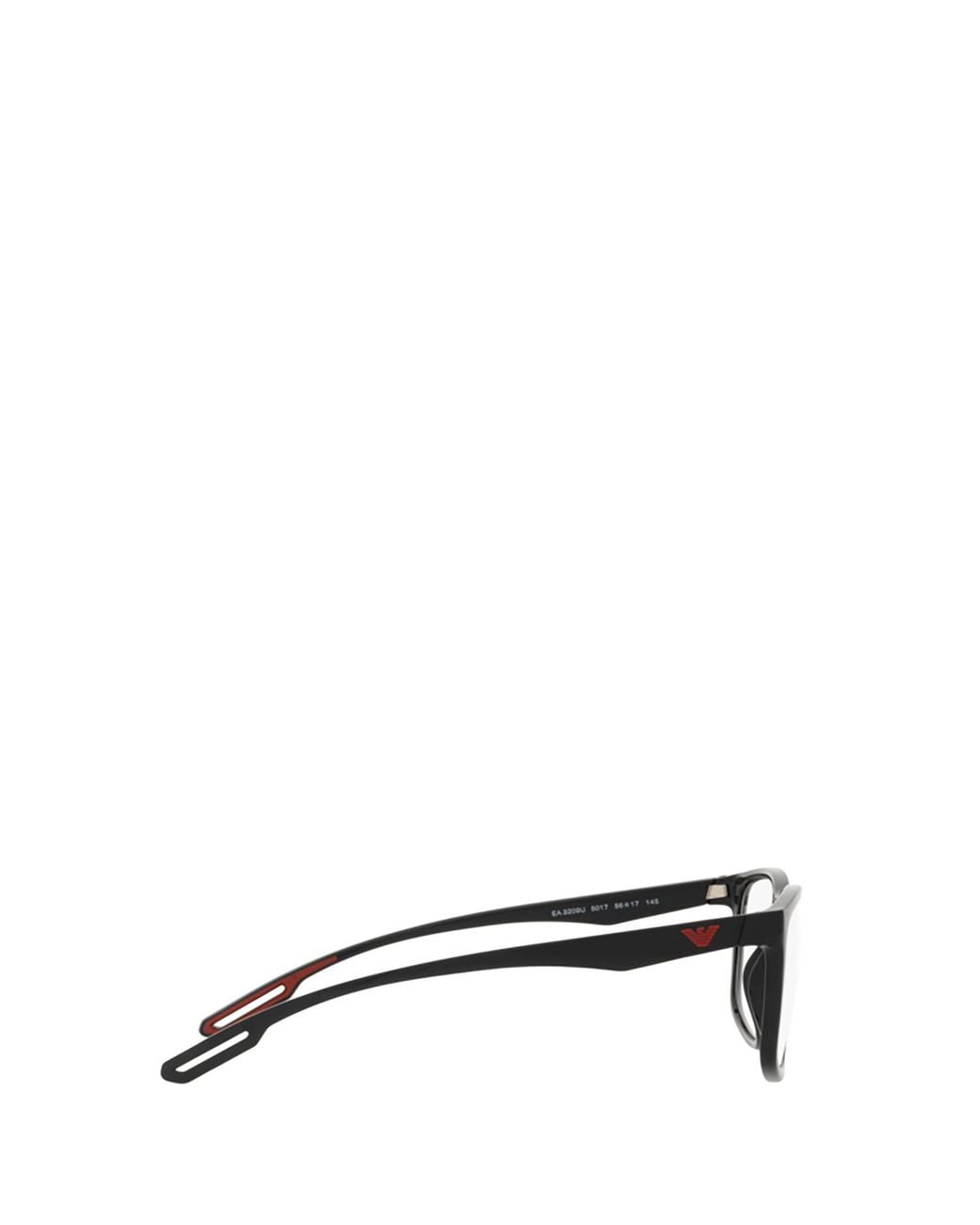 Emporio Armani White Square Frame Glasses for men