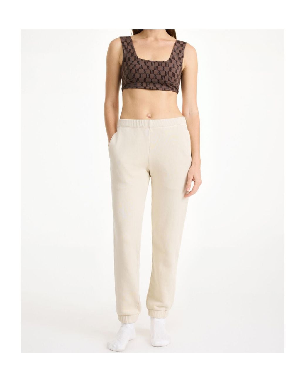 By Malene Birger Brown Braga Cropped Top