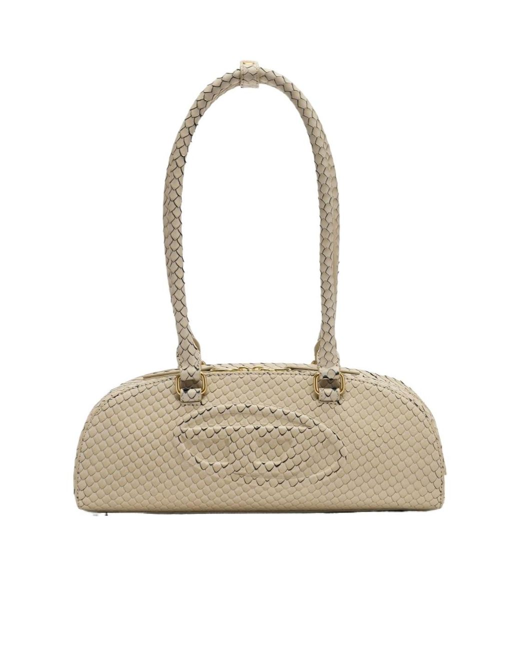 DIESEL Natural 1Dr Dome Embossed Shoulder Bag