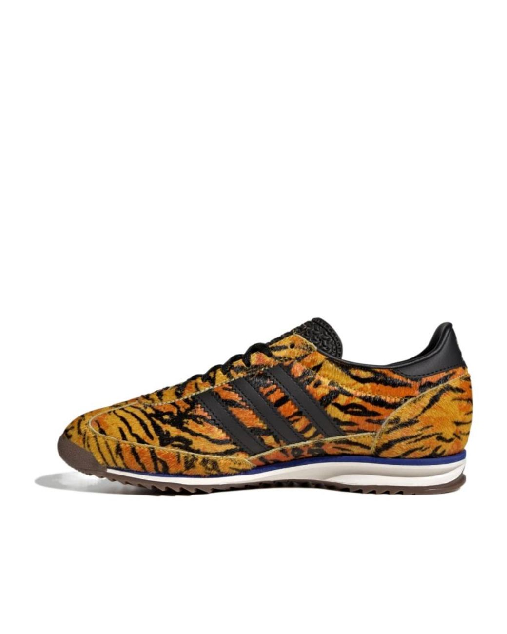 Adidas Originals Brown Sl 72 Og Patterned Low-Top Sneakers