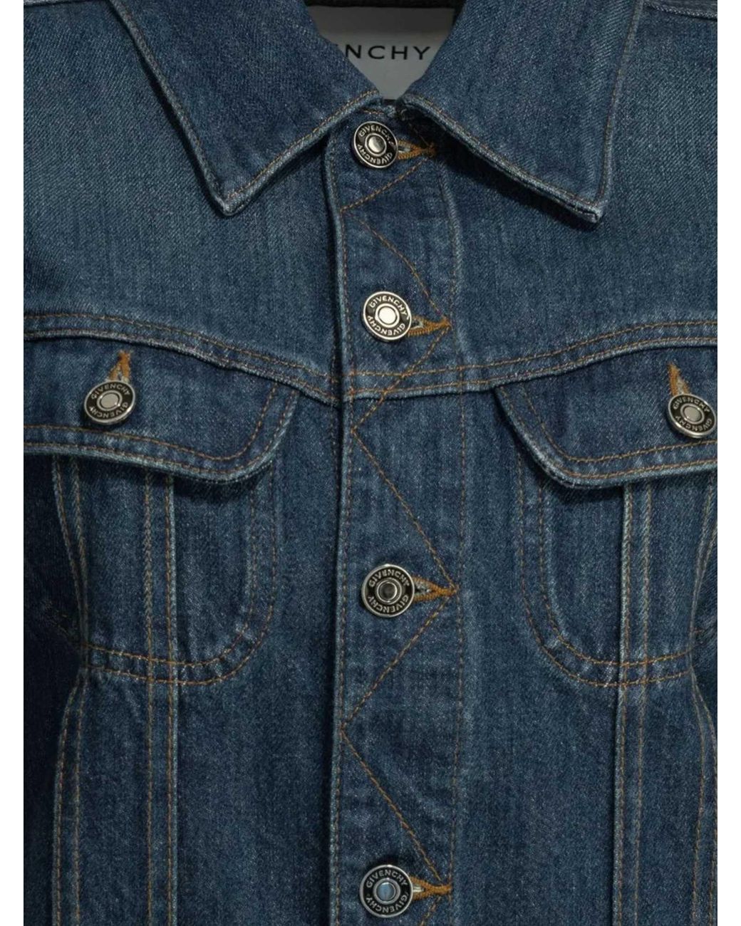 Givenchy Blue Regular Fitted Denim Jacket