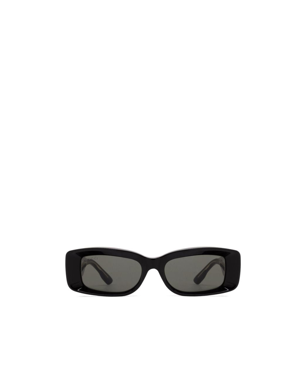 Gucci White Eyewear Rectangular Frame Sunglasses