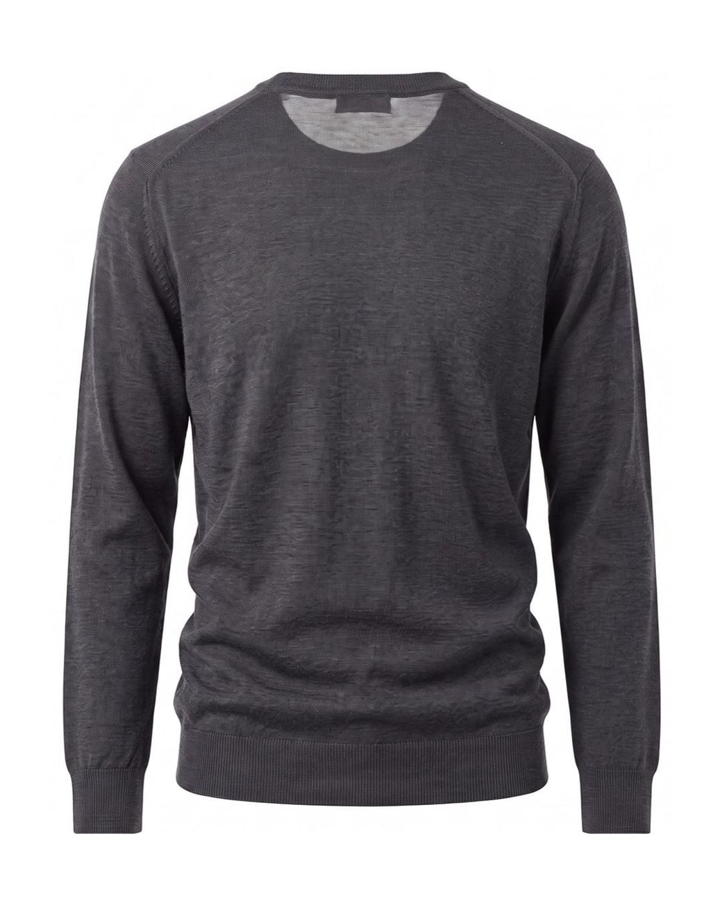 Altea Gray Crew-Neck Wool Sweater for men